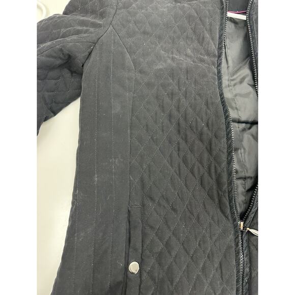 Womens Breckenridge Black Quilted Hooded Zip Up Jacket Size Small - Picture 3 of 12